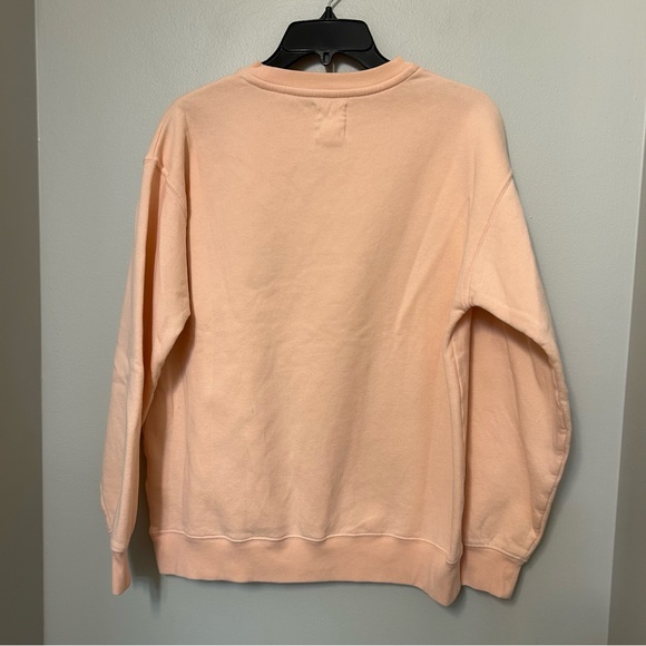 Billabong Women’s Peach Crewneck Sweatshirt EUC Medium Outdoor Boho Hiking - Picture 6 of 6